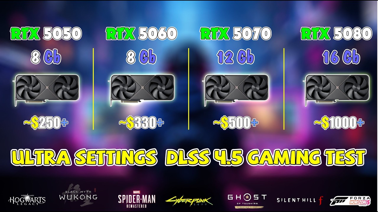 RTX 5050 vs 5060 vs 5070 vs 5080: Which Blackwell GPU Should You Buy?