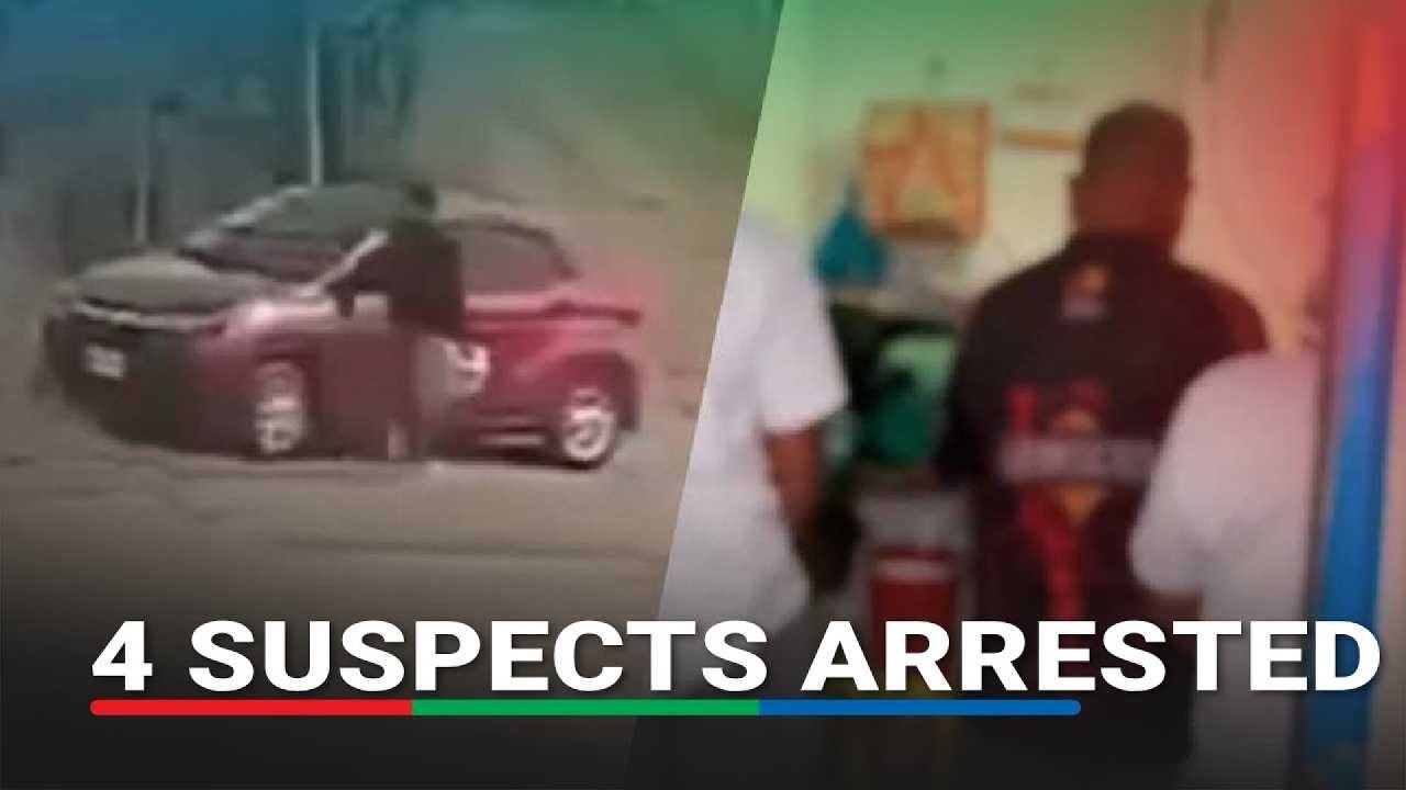 Arestado: 4 na suspek sa pagpatay sa magkaibigan na natagpuan sa sunog na kotse