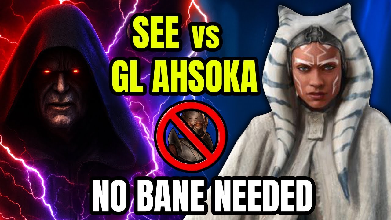 How to Consistently Beat Galactic Legend Ahsoka with SEE (No Bane)! ft. @SWGOHBattlesArchive | SWGoH