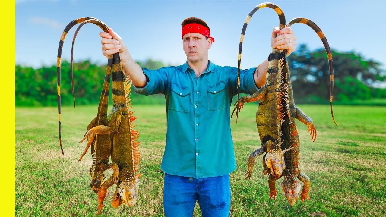 ¡Cola de lagarto a la parrilla! ¡La comida más extraña de Puerto Rico!