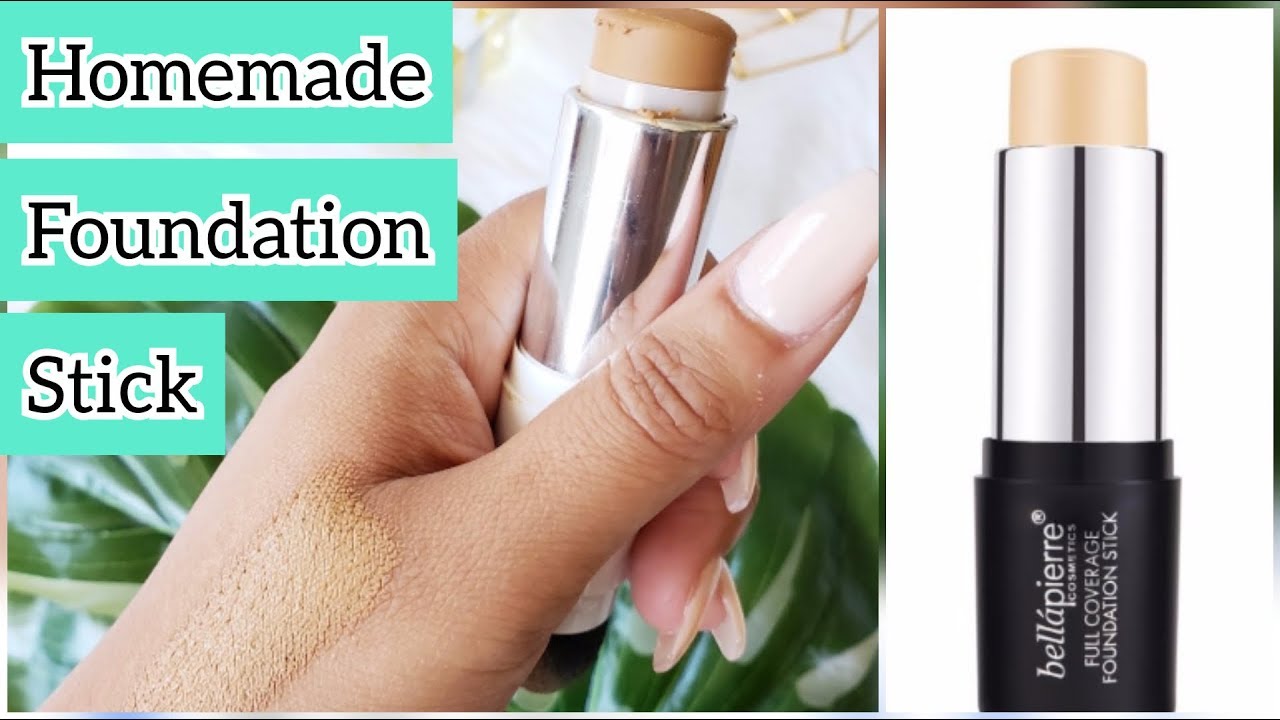 DIY foundation stick with your compact powder & liquid foundation || How to make foundation stick