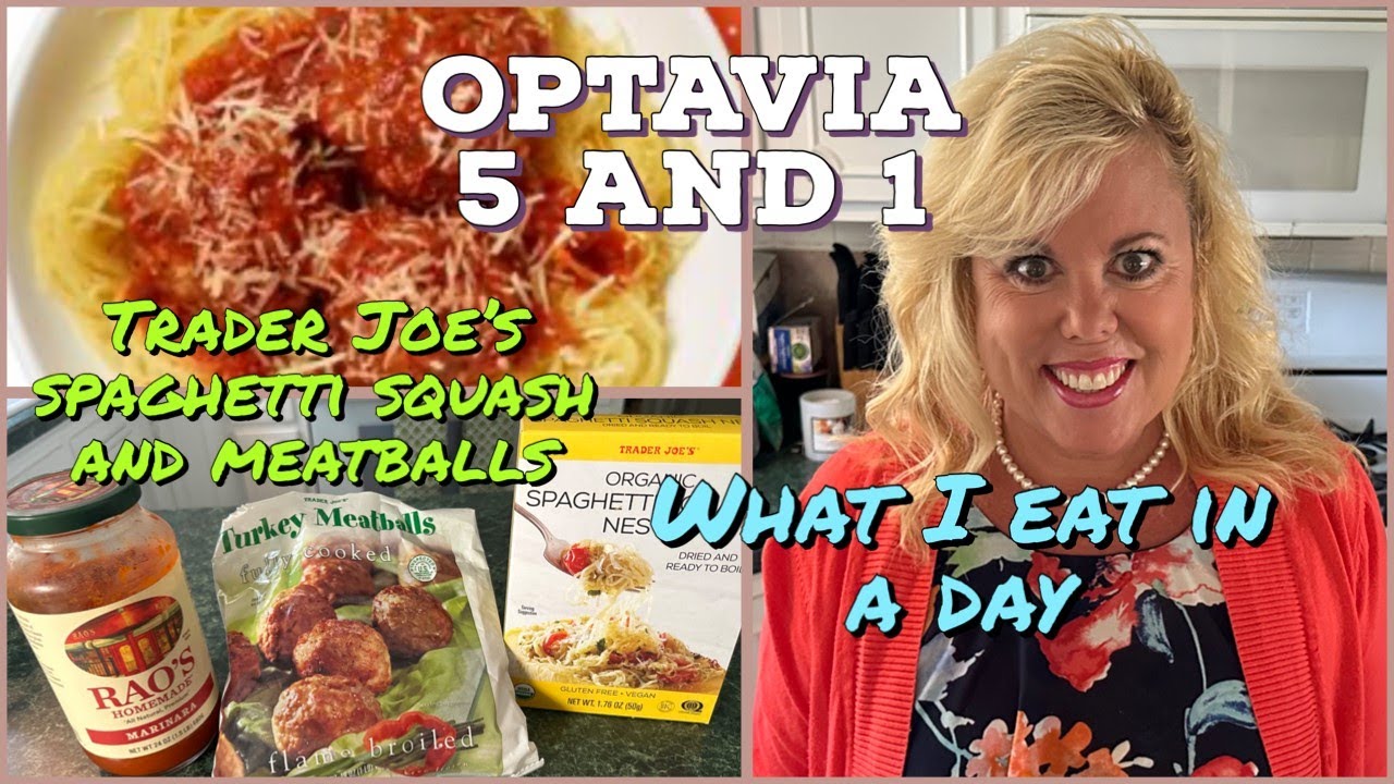 OPTAVIA 5 и 1 / Что я ем за день / Спагетти с кабачком и фрикадельками от Trader Joe's + брауни в...