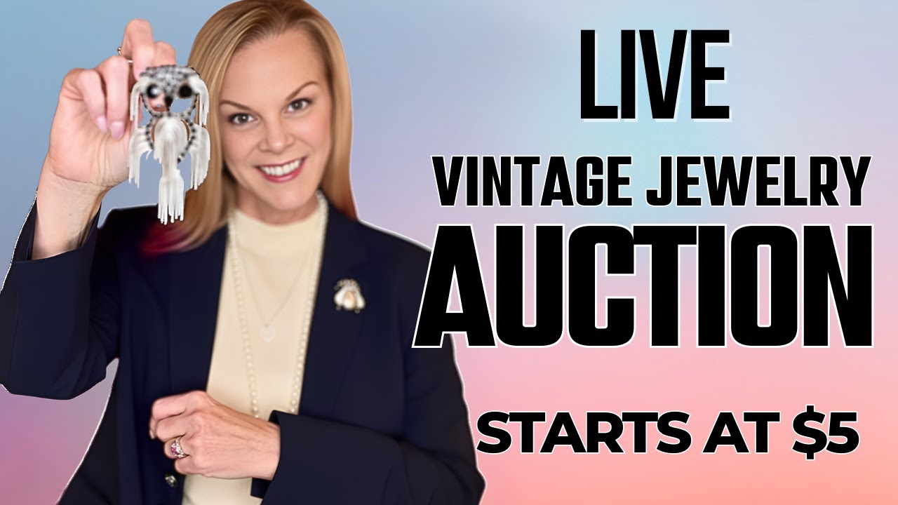 LIVE Vintage Jewelry Auction | Designer Pieces Starting at $5 | Wed 9AM CST