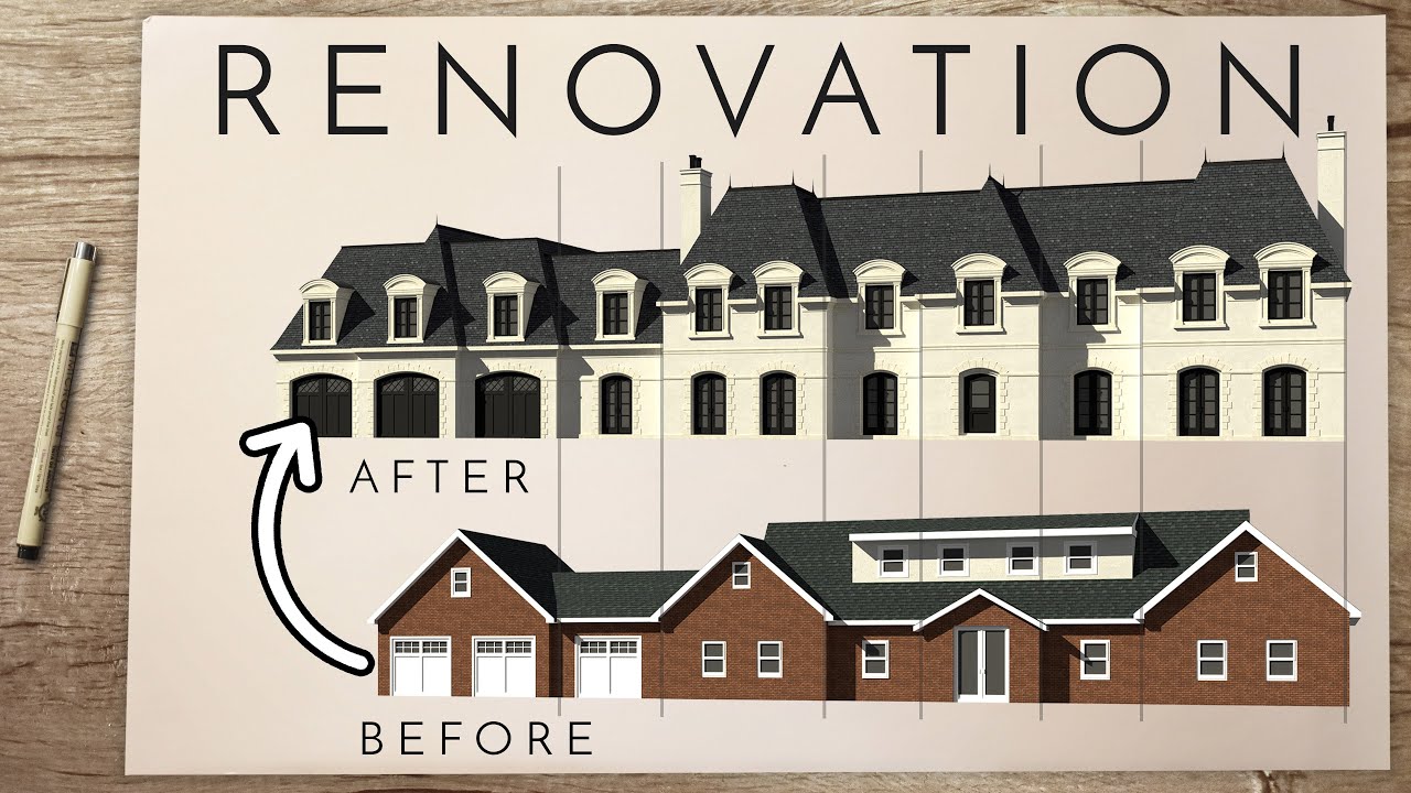 French Chateau Style Architectural Renovation - Schematic Design Process