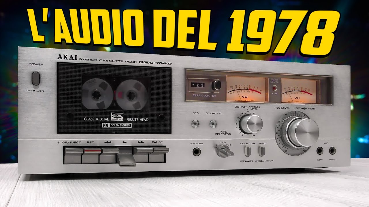 L'audio del 1978 come nel 2023 - Riparazione registratore a cassette AKAI GXC-706D