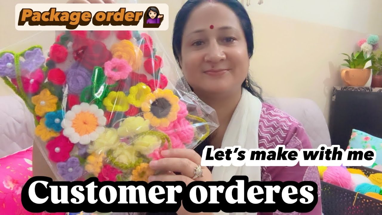 My small business/Let’s make crochet custom orders with me/also package📦some orders/UK #crochet 