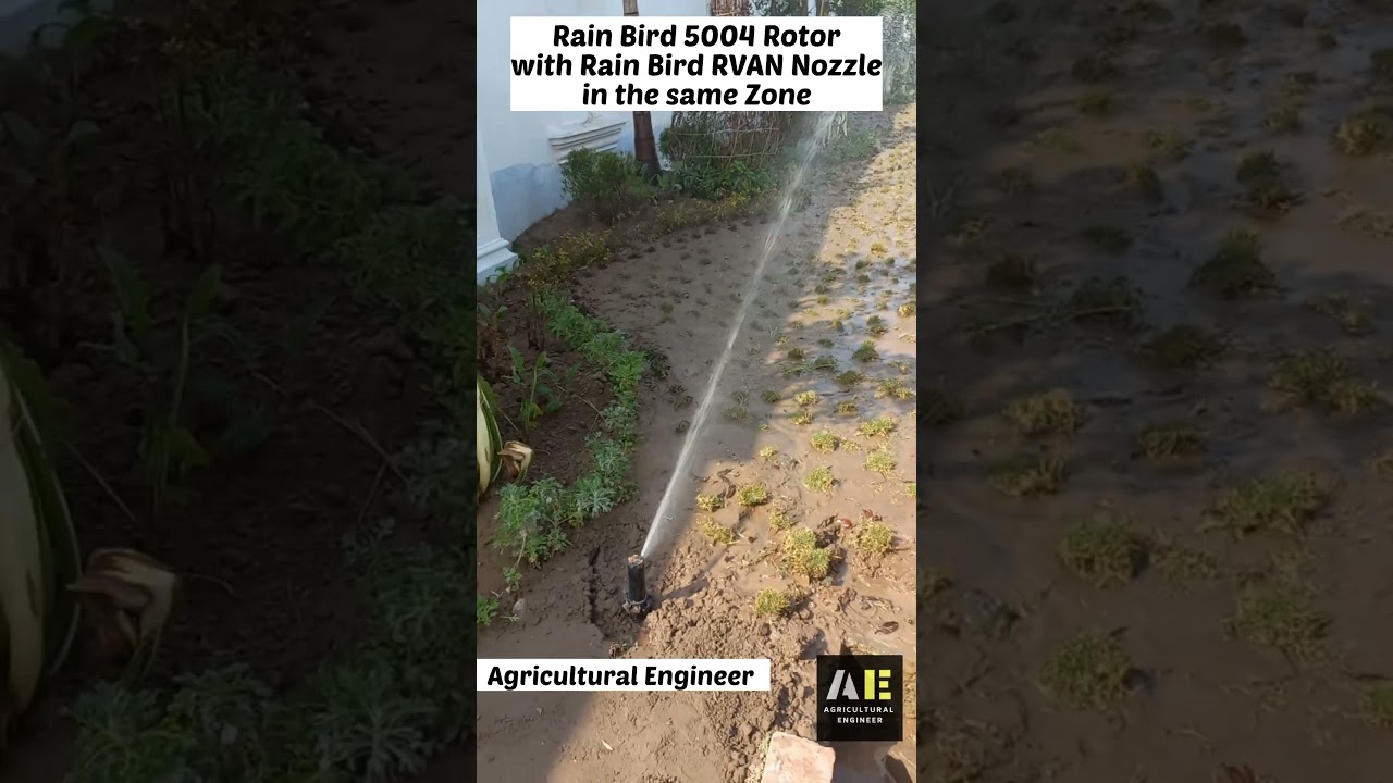Rain Bird 5004 Rotors with RVAN Nozzle in the Same Zone @RainBirdCorporation  #trending #golf