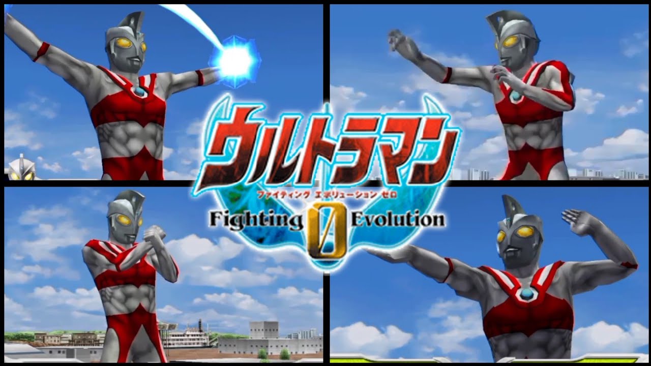 ULTRAMAN ACE - ULTRAMAN FIGHTING EVOLUTION 0 - MOD TEXTURE - GAMEPLAY - PPSSPP