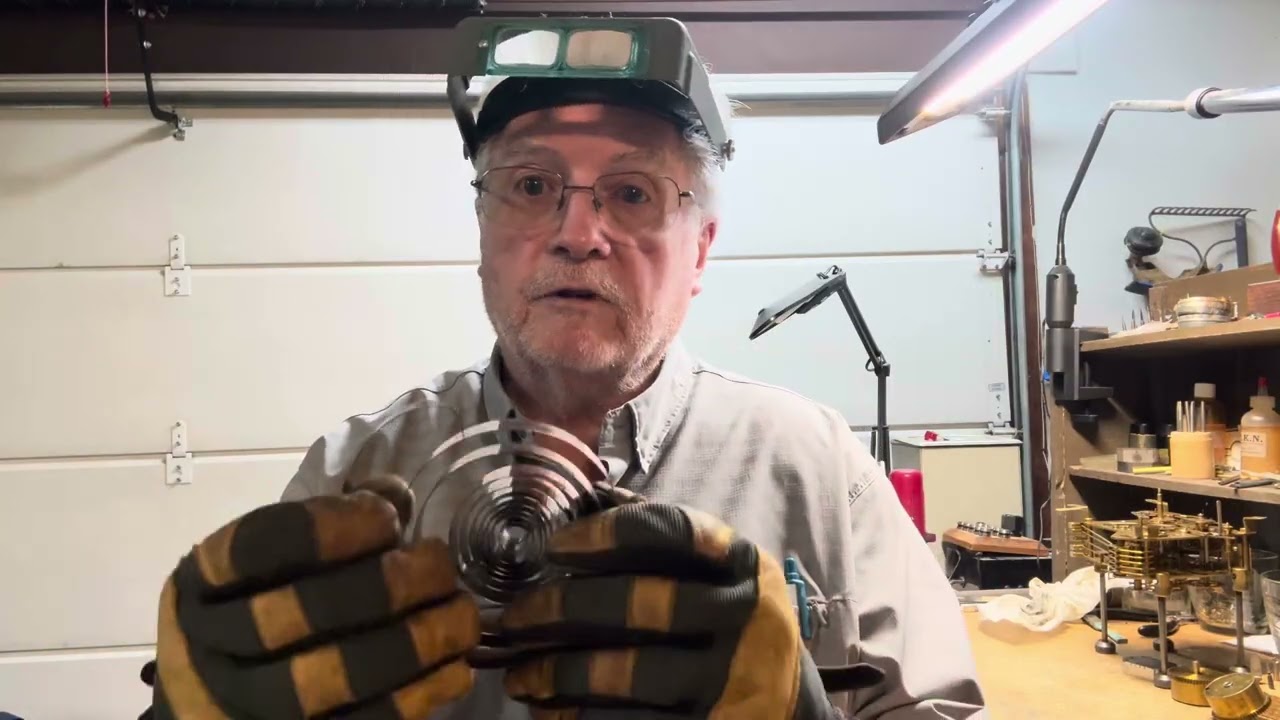 Finishing repairs on clock with bad mainspring barrel August 26, 2025