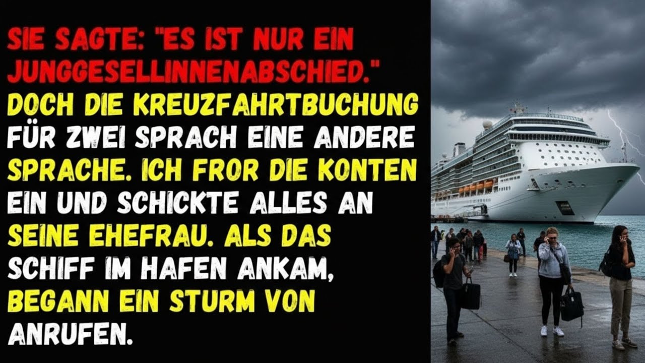 ⚡Sie sagte   Es ist nur ein Junggesellinnenabschied   Doch die Kreuzfahrtbuchung für zwei⚡