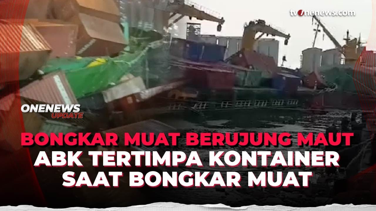 Kontainer Jatuh ke Laut Akibat Kapal Pasific 88 Oleng Saat Bongkar Muat | OneNews Update