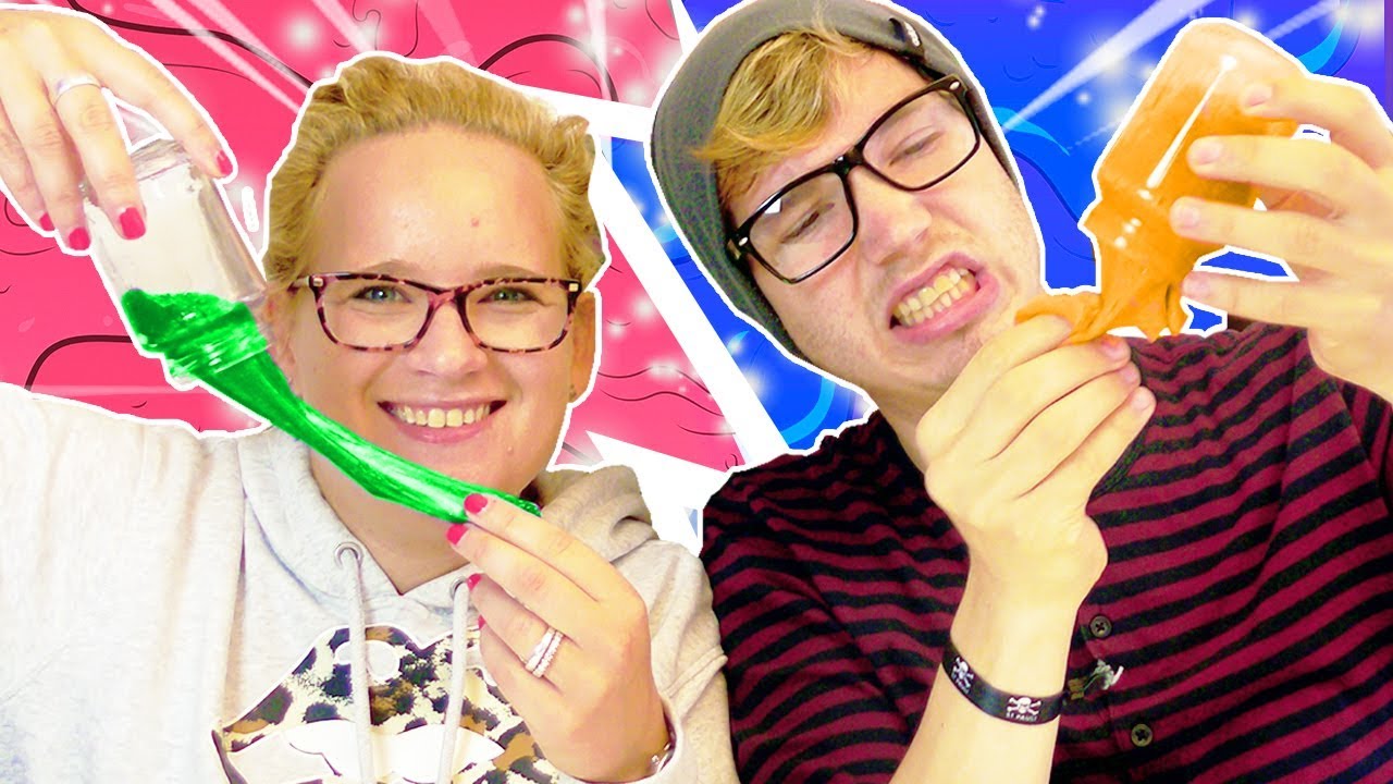 SLIME CHALLENGE im GLAS | Schüttel Schleim | Eva vs Felix | Halloween Slime DIY Ideen