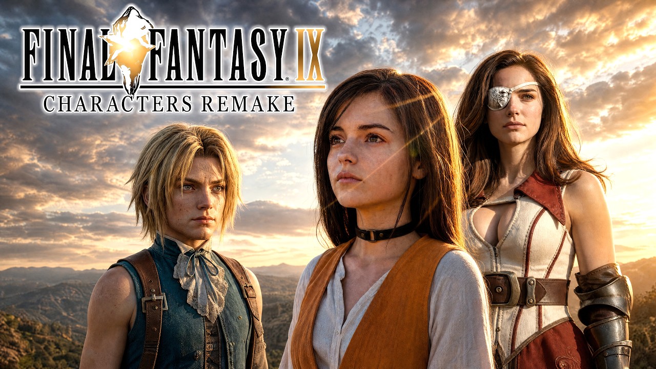 Final Fantasy 9 Characters Remake | AI Reimagined (4K)
