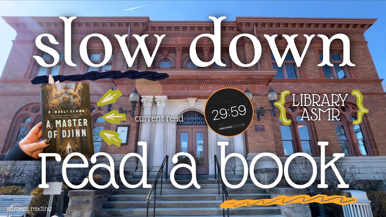 READ WITH ME for 30 minutes 📚🫶🏻 | stop the scroll | Ep. 4 - library ASMR, ambient reading
