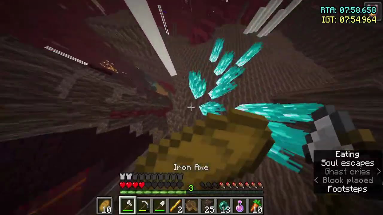 Minecraft Speedrun Random Seed Any%Glitchless 1.16.1 17:57