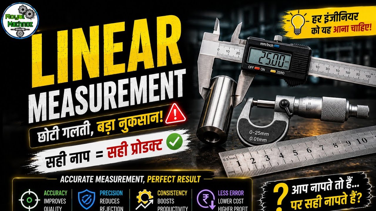 Linear measurement in हिन्दी | Metrology | Measurement | Mechanical Engineering |@RoyalMechnoz