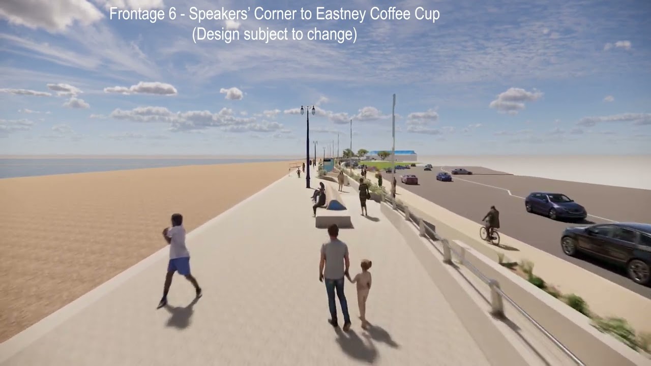 Frontage 6 (Speakers' Corner to Eastney) flythrough
