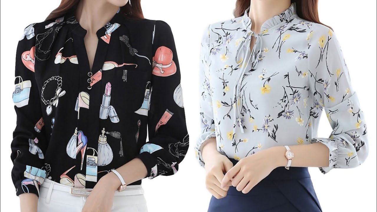 BLUSAS CASUAL CON ESTAMPADO FLORAL PARA CHICAS DE 18, 20 Y 22 AÑOS @redditwall
