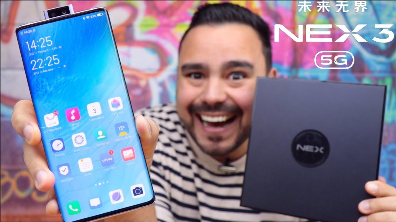 VIVO NEX 3 5G 256gb Waterfall Display - PORTUGUES BRASIL