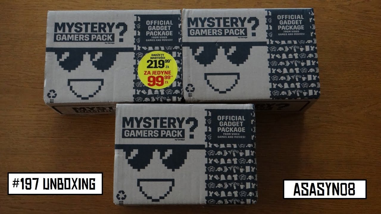 #197 Unboxing: Mystery Gamers Pack Cenega V6 + Mystery Merch Pack - Łowca Okazji #15 | Asasyn08