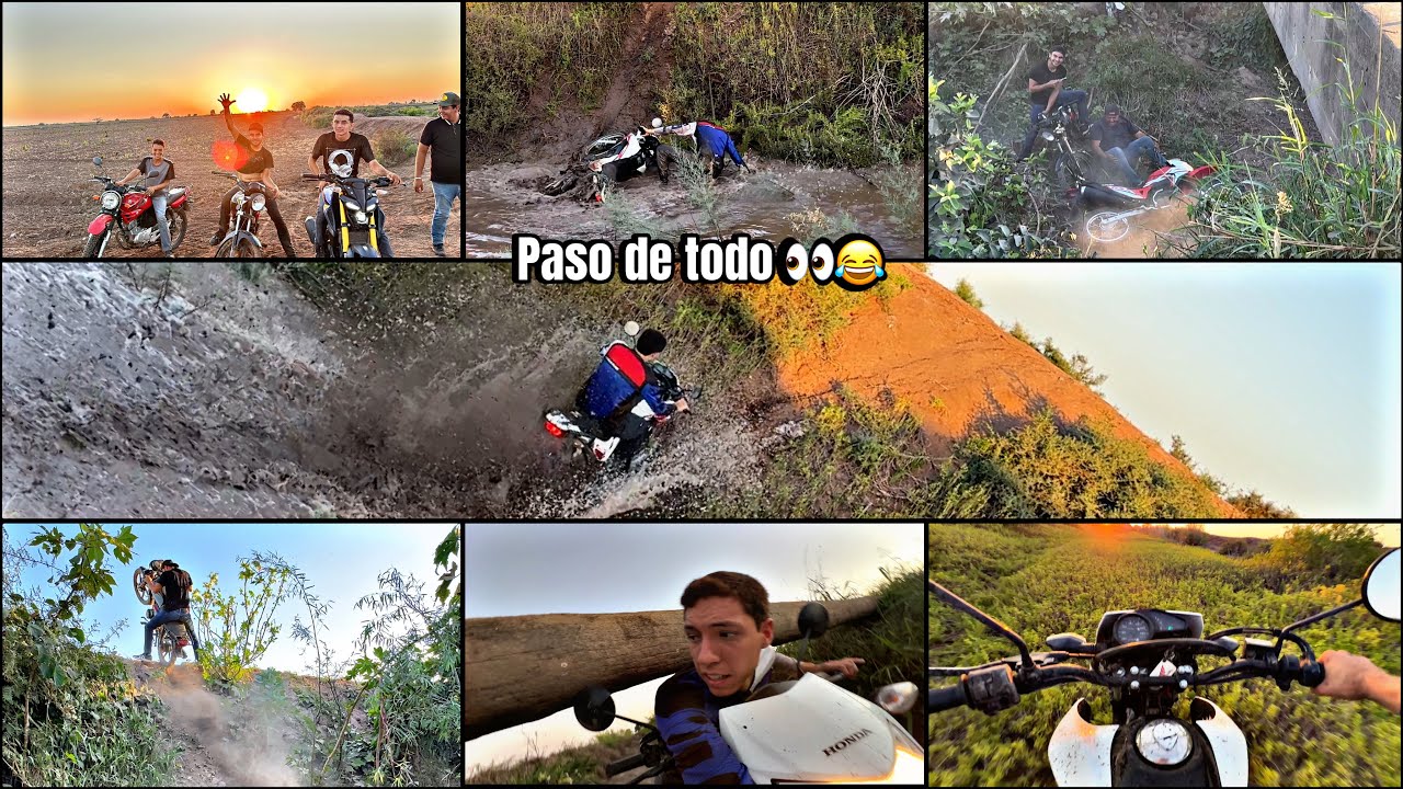 HICIMOS ESTÁ RUTA ENTRE DRENES Y CANALES DEL RANCHO Y ESTUVIERON DEMÁS LAS CAÍDAS 😂‼️