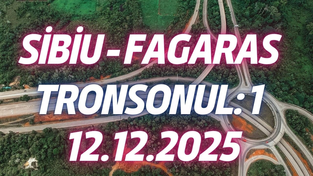 A13 Sibiu - Făgăraș Otoyolu | Lot 1 (Makyol) Son Durum | 4K Drone Turu - 12.12.2025
