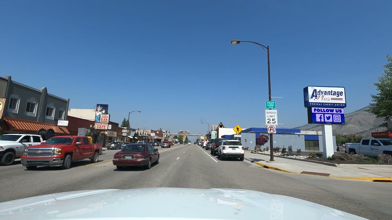 Driving from Afton to Thayne, Wyoming