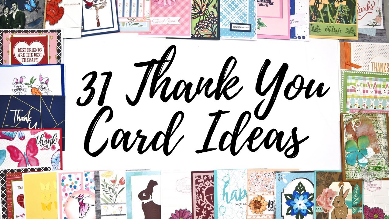 31 Handmade Thank You Card Ideas