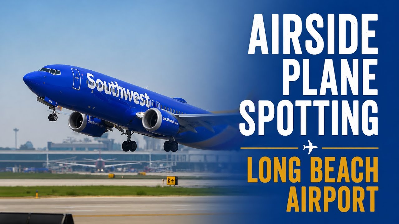 Airside Plane Spotting: Takeoffs & Landings At Long Beach Festival Of Flight 2025