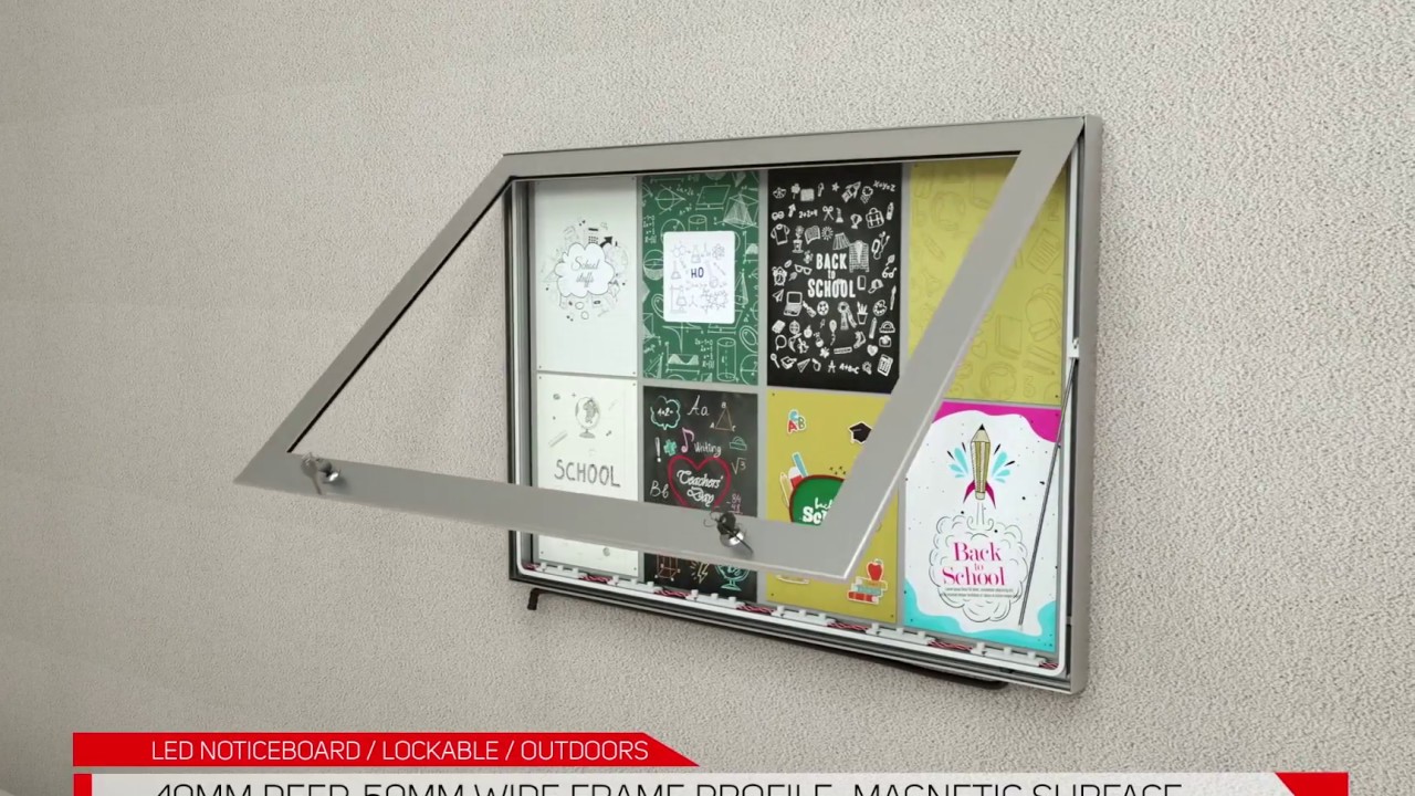 LED NOTICEBOARD / LOCKABLE / OUTDOORS