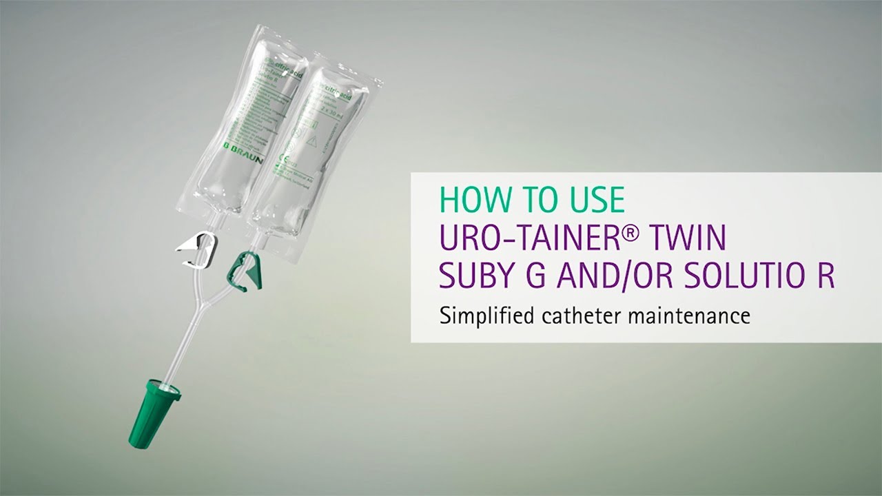 How to use Uro Tainer® Twin Suby G and/or Solutio R