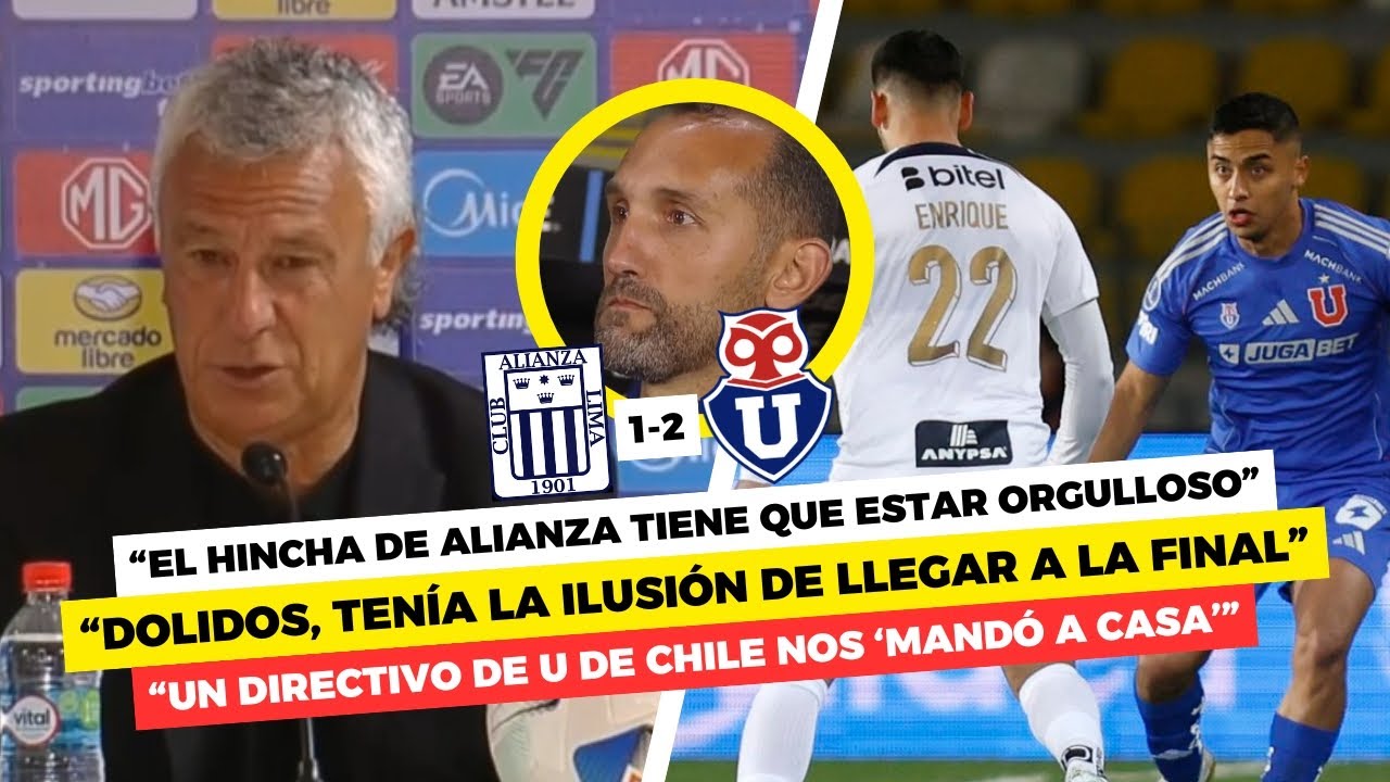 CONFERENCIA DE PIPO GOROSITO tras quedar ELIMINADO de SUDAMERICANA con ALIANZA LIMA ante U. DE CHILE