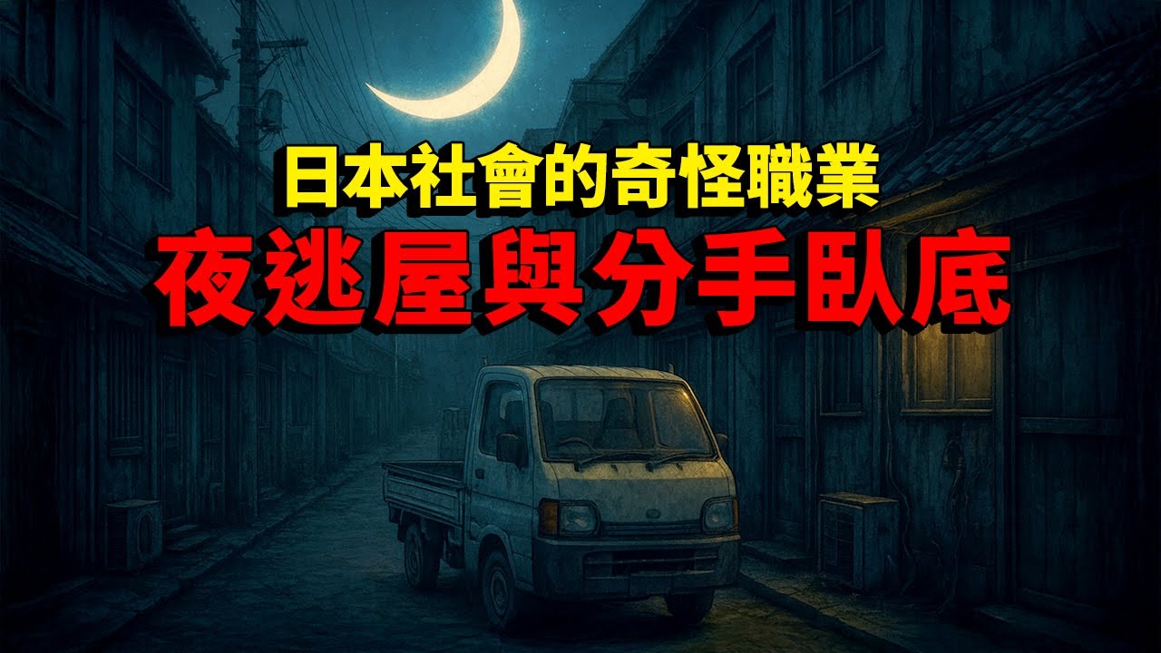 日本社會奇怪職業！專門幫人潛逃的「夜逃屋」！讓暗戀對象與伴侶分手的「分手臥底」...