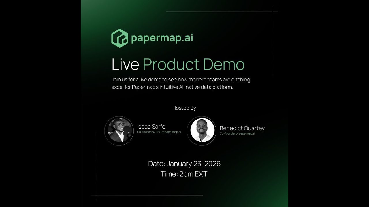 Papermap Live Demo with Q & A