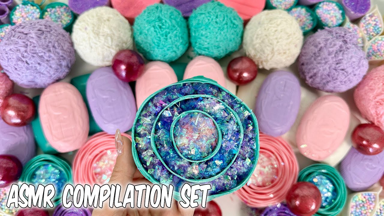 ASMR SOAP ★ Compilation set ★ Soap with glitter.