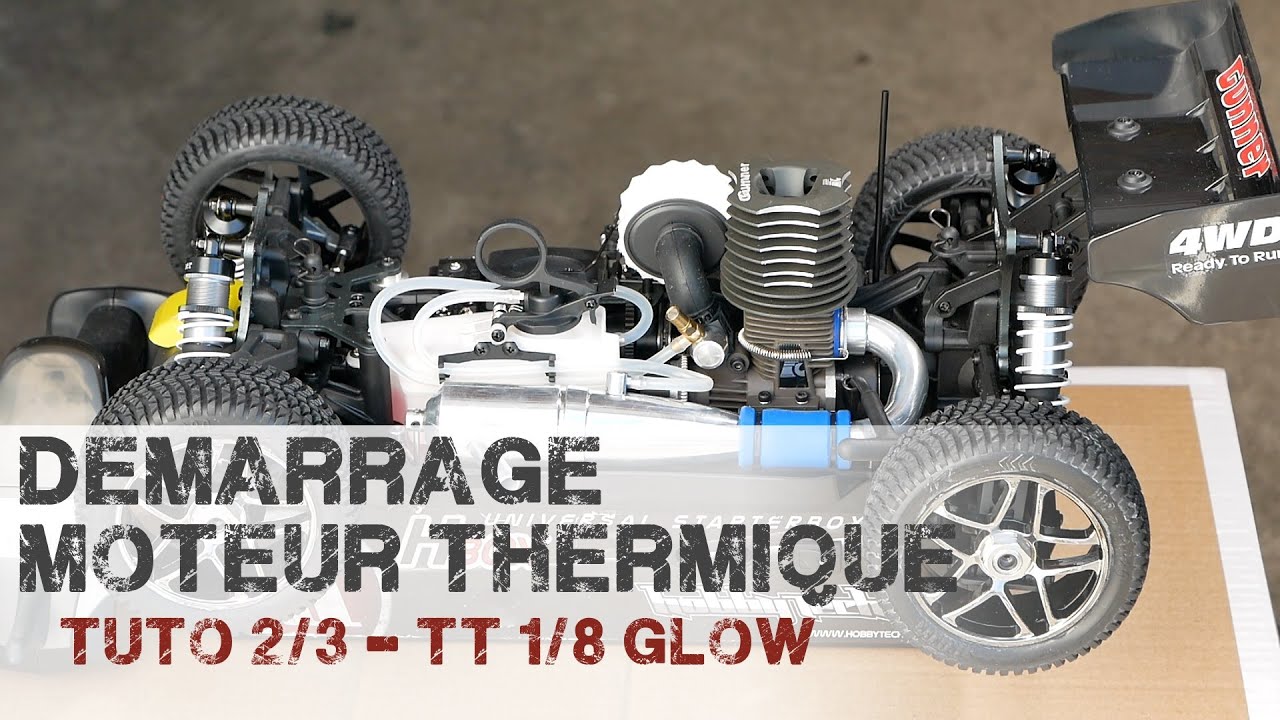 Tuto  voiture RC thermique : Part 2/3 Démarrage d'un moteur thermique - Gunner MHD