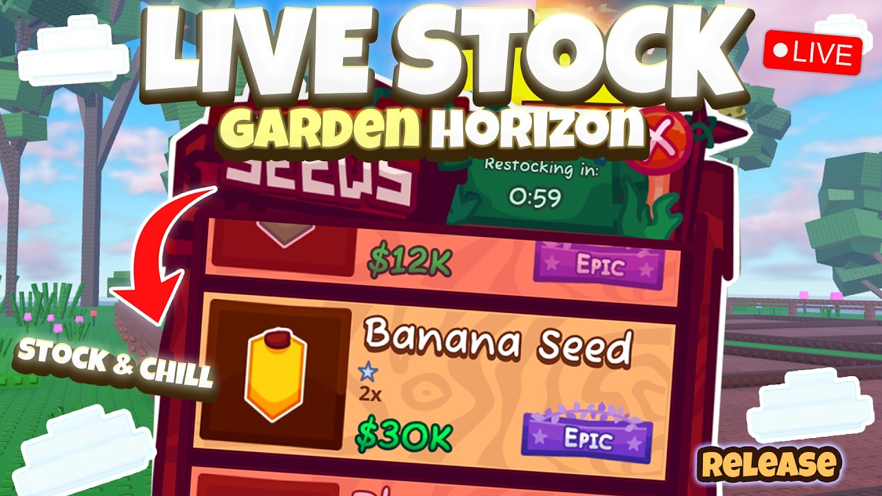 🔴GARDEN HORIZON STOCK LIVE 24/7 | REAL TIME SEEDS AND GEARS