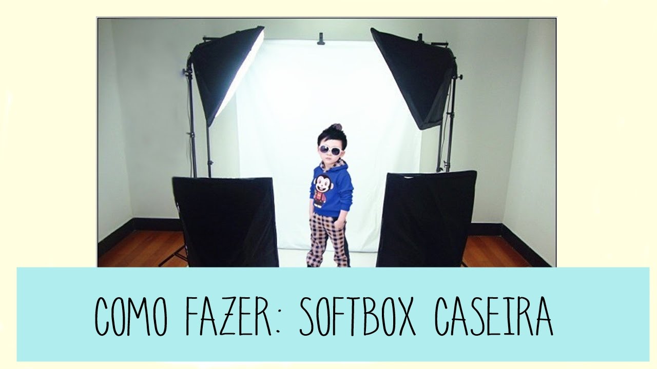 Softbox caseira - Kaccau Carvalho