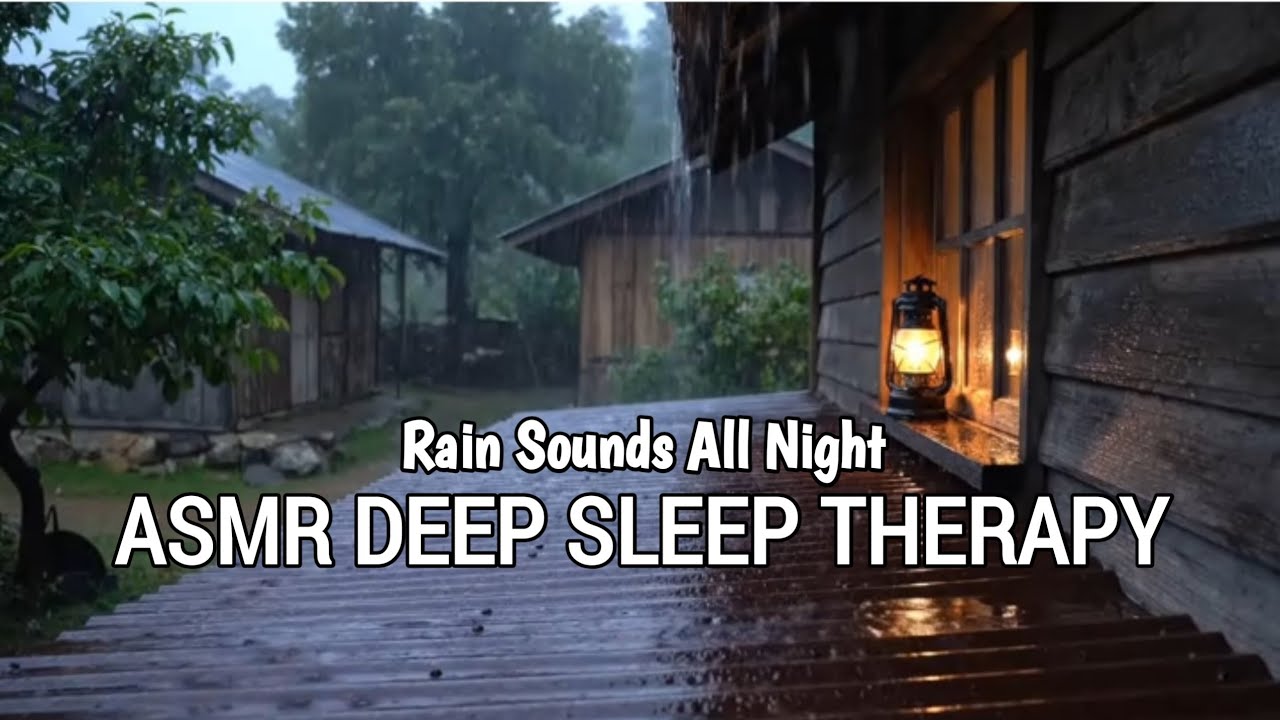 Rain Sounds All Night 🌧️ ASMR Deep Sleep Therapy