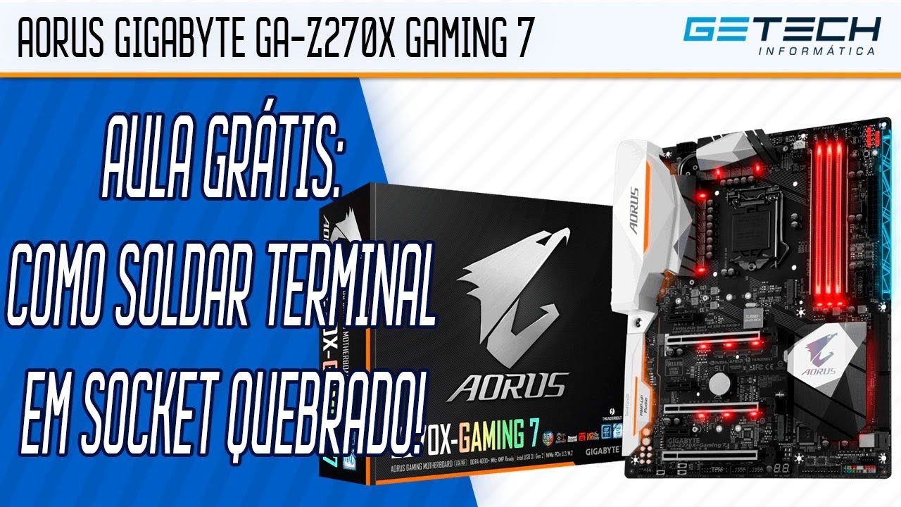 Quebrou o SOCKET? Aprenda como soldar! Curso Solda Socket/BGA/SMD/THT