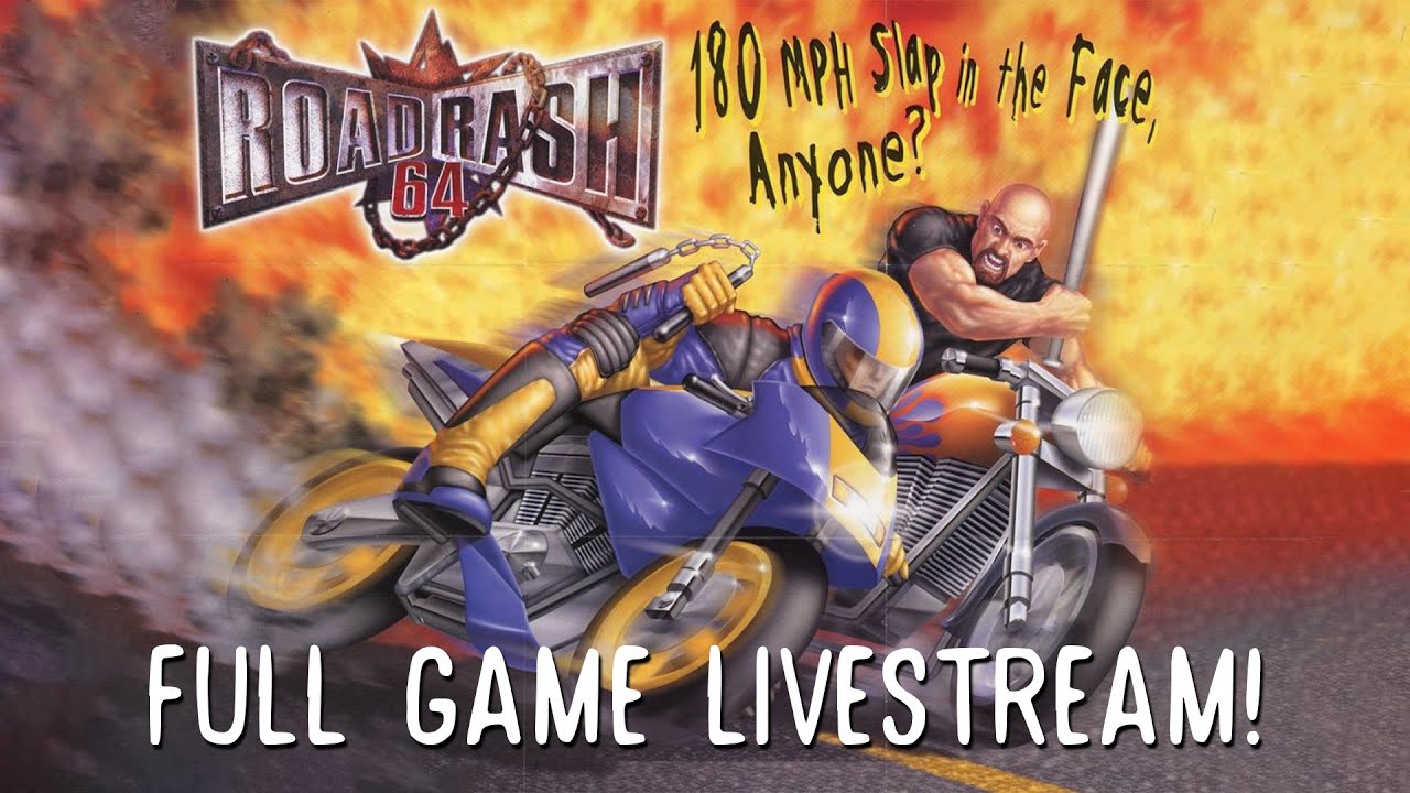 ROAD RASH 64 [N64] Violence at 180 kph 🔴LIVE STREAM!