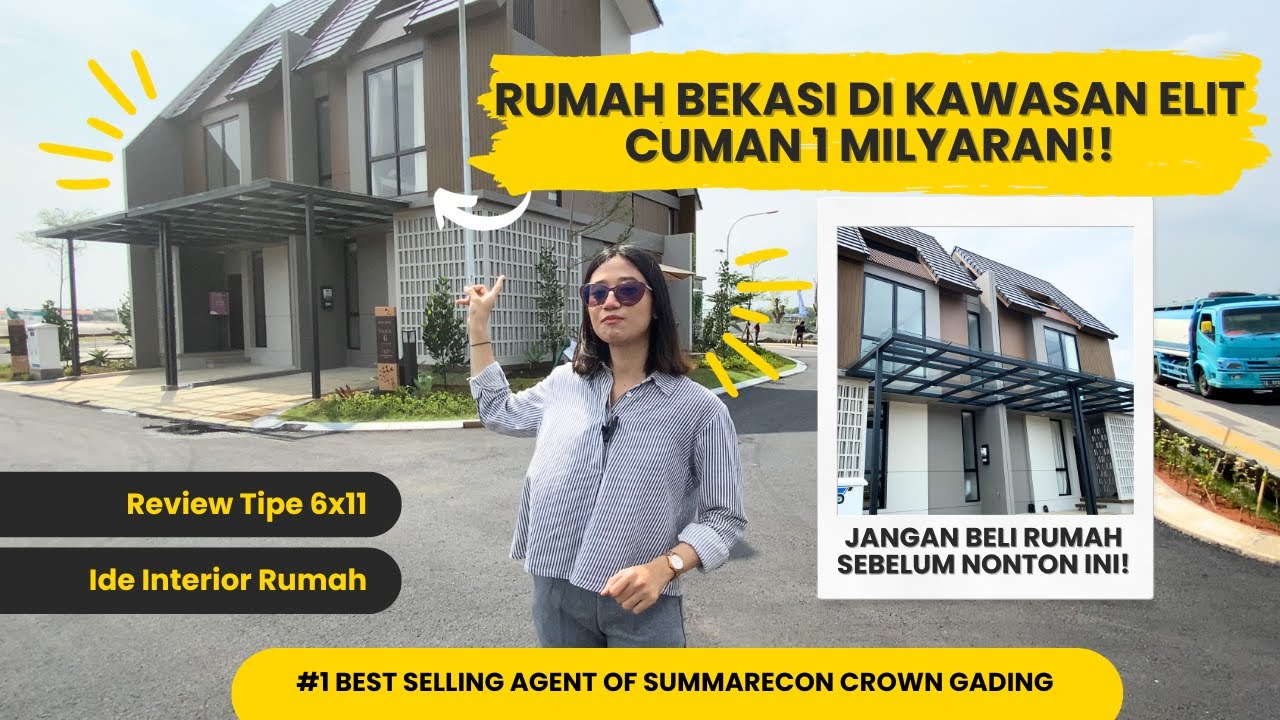 REVIEW VIOLA SUMMARECON CROWN GADING TIPE 6x11! Rumah 1 Milyar Kawasan Elit Bekasi paling cuan 2023!