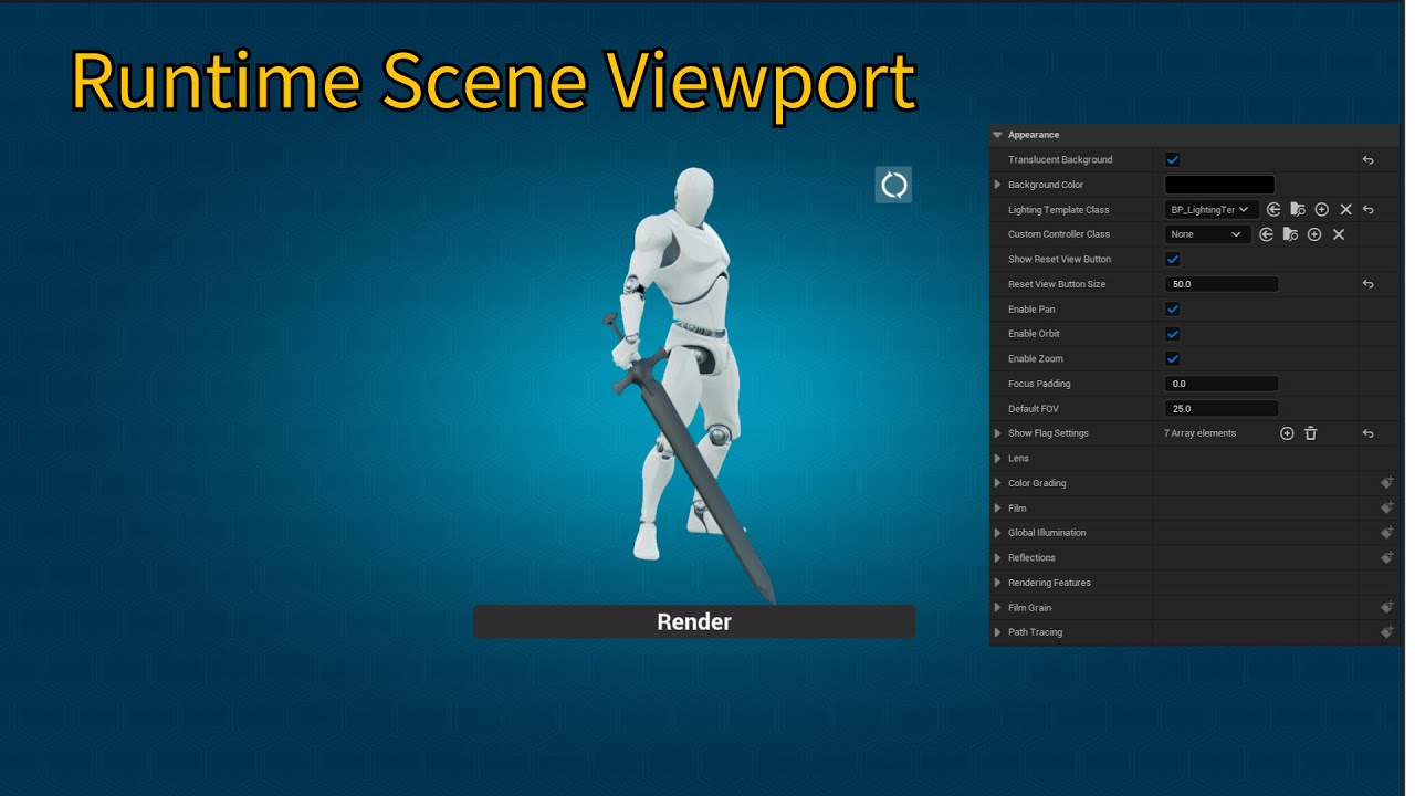 UE5 - Runtime Scene Viewport