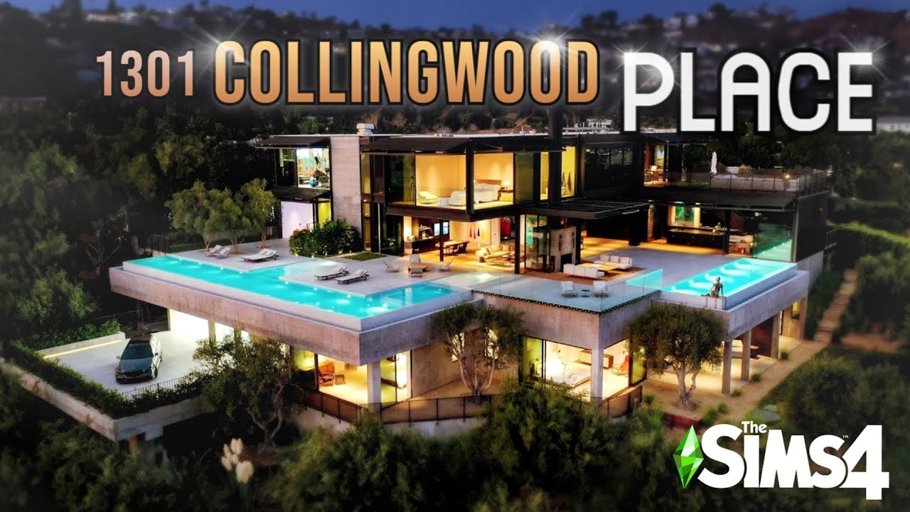ULTRA MODERN LOS ANGELES MALİKANE TURU | 1301 Collingwood Pl, Los Angeles | The Sims 4: Ev Turu