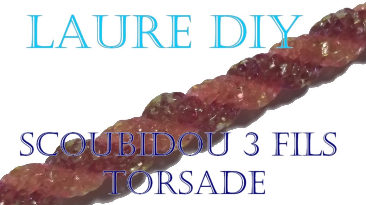 scoubidou 3 fils torsade