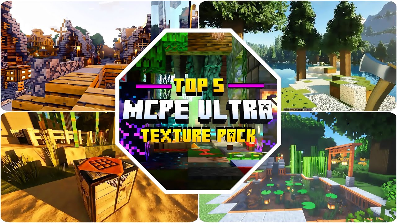 TOP 5 BEST REALISTIC TEXTURE PACK FOR MCPE 1.21+ | TEXTURE PACK FOR MCPE 1.21.114 (LOW END MOBILE) |