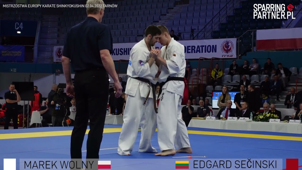 Marek Wolny vs Edgard Secinski Semi Final Men -95kg European Karate Shinkyokushin Championship 2022