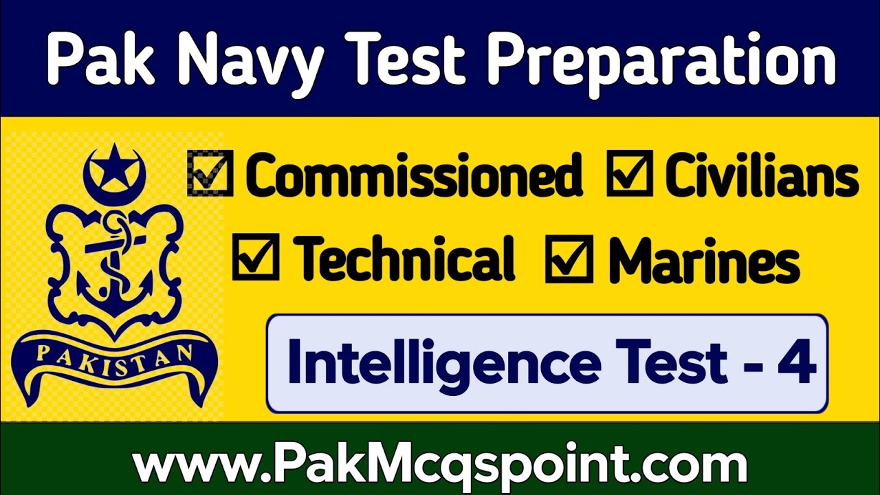 Pakistan Navy Intelligence Test Preparation 2025 | Pak Navy Civilians and Sailors test Preparation