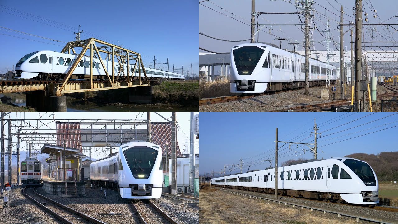 【船橋から葛生・赤城へ】東武N100系 スペーシアX N101F 団体専用列車 藤の牛島～南桜井通過・渡瀬～田島通過・藪塚出発・藪塚～阿左美通過【4K HDR】