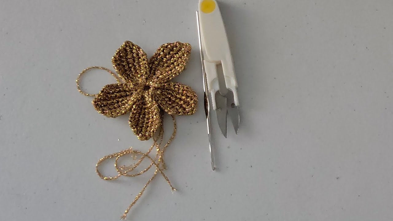 COMO FAZER FLOR DE APLICAÇÃO EM CROCHÊ| COMO FAZER ANEL MÁGICO 